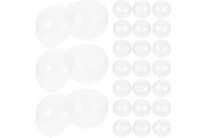 HEMOTON 50 St. Genomskinliga Plastfyllningsbara Bollar, 50 Mm/1,97 Tum Genomskinliga Runda Klomaskinbollar För Barn, Multifun