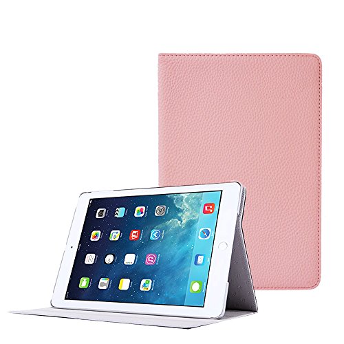 iPad Air Air 2 Hülle MaxiRel 9.7 Zoll Case Hohe Qualität Ultra Slim Superleichte Schutzhülle Lederhülle Rosa Schutzhülle Tasche Smart Case mit Schlaf / Wach und Standfunktion für Apple iPad Air/Air 2