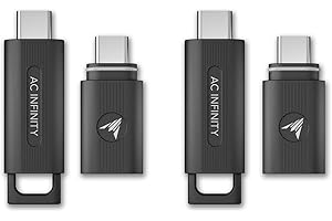 AC Infinity UIS Transmisor y receptor inalámbrico 1 a 1, paquete de dos unidades, reemplaza cables de conector con cable, rango máximo de 26 pies, conexión remota de 2.4 GHz a dispositivos