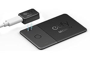 eufy Security SmartTrack Card E30, ricaricabile, compatibile con Apple Find My (solo iOS), localizzatore Bluetooth, perfetto per portafoglio, passaporto e laptop, resistente all’acqua