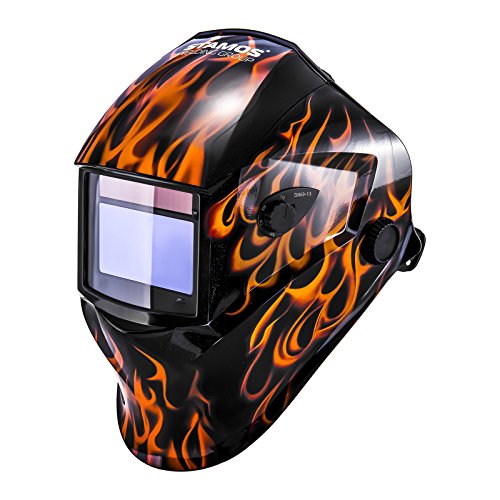 Stamos Germany - Schweißhelm Schweißmaske Schweißschirm Automatik Firestarter 500 - ADVANCED SERIES - 98 x 55 mm - Lichtschutz DIN 9 - 13