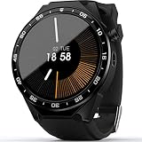 SHshou-L Smart Watch, 3G-Karte Unabhängiger Anruf WLAN-Internetzugang Schritt Herzfrequenz Foto Android Watch,Black