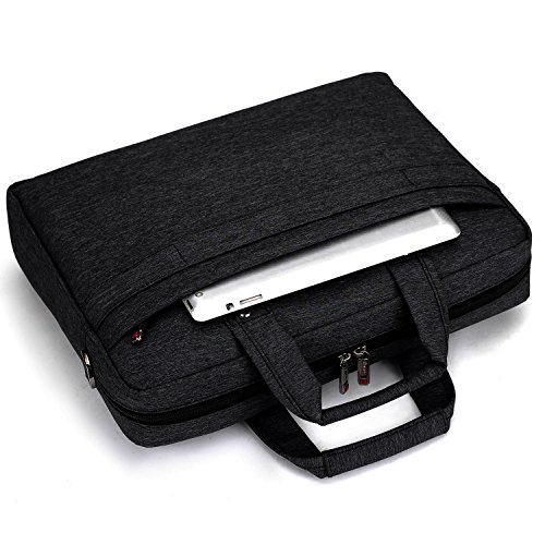 ivencase 13 – 13,3 Zoll Laptop Tasche mit Schultergurt, Hülle Tasche Aktentasche für Laptops / MacBook / Notebook Schwarz - 9