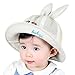 Produktbild Baby mütze,Binggong Kleinkinder Baby Kids Stereoskopische Ohren Plaid Sun Basin Cap Kinder Fischer Hut Visier Für Jungen Mädchen (46-50cm, Beige)
