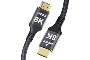 Adauxter 10K 8K 4K Kabel HDMI 10M, High Speed HDMI® Kabel 48Gbps 4K 240Hz 144Hz 8K 60Hz HDR10+ ARC eARC HDCP2.3 TV PC Monitor Projektor PS5 X-box