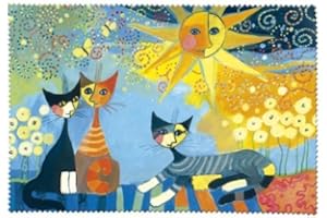 Fridolin 18861 Rosina Wachtmeister Dolce Vita ściereczka do czyszczenia okularów szyfonowych wielokolorowa 18 x 12,5 x 1 cm