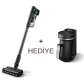 Dikey Şarjlı S&uuml;p&uuml;rge XC6456/10 Kahve Makinesi Hediye HDA150/61