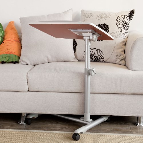 SoBuy® Beistelltisch,Pflegetisch, Betttisch, Laptoptisch, Tisch, FBT07N2-W - 3