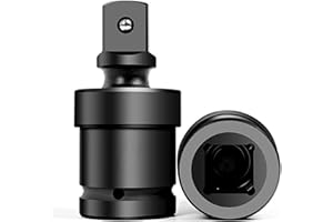 QZKJQDD Schlagschrauber Kreuzgelenk, Kraft-Kugelgelenk, Kardangelenk Stecknuss, 360° Drehgelenk 1/2 Zoll, Gelenksatz mit Kugelfeder, Passend für Drehmomentschlüssel, Bohrmaschinen, Steckschlüssel