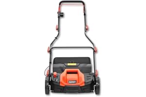 Fuxtec FX-EV360 Arieggiatore scarificatore Elettrico - 1500W, Larghezza 36 cm, 5 Livelli di Regolazione profondità, Cesto Raccoglierba 45L