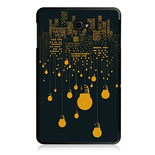 Fintie Samsung Galaxy Tab A 10.1 Hülle – Ultra Schlank Superleicht Ständer Smart Shell Case Cover Schutzhülle Etui Tasche mit Auto Schlaf / Wach Funktion für Samsung Galaxy Tab A 10,1 Zoll T580N / T585N Tablet (2016 Version), Glühbirne - 9