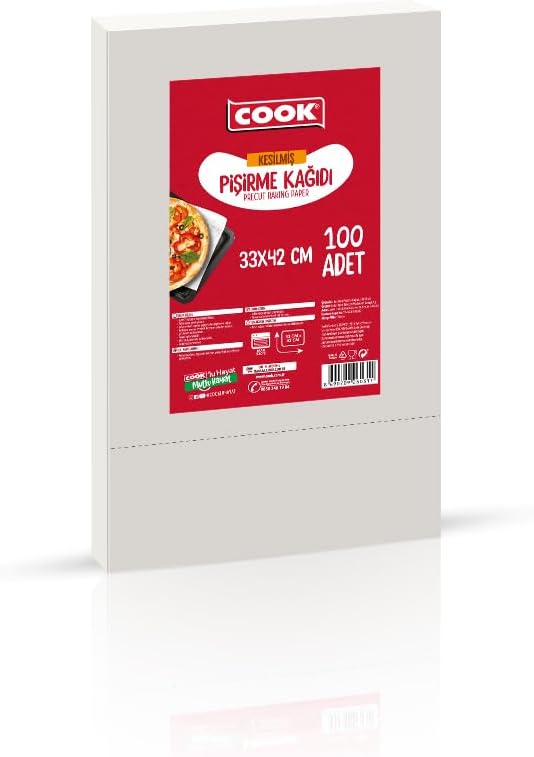Cook EDT Kesilmiş Pişirme Kağıdı, 33 x 42 cm, 100 Yaprak
