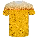 Graphic 3D Cautivador - Camiseta de manga corta para hombres Diseño de animales en 3D con estampado completo, camisetas divertidas y únicas para el modelo 3D: estilo de unicornio, piña, flamenco, gato y cerveza