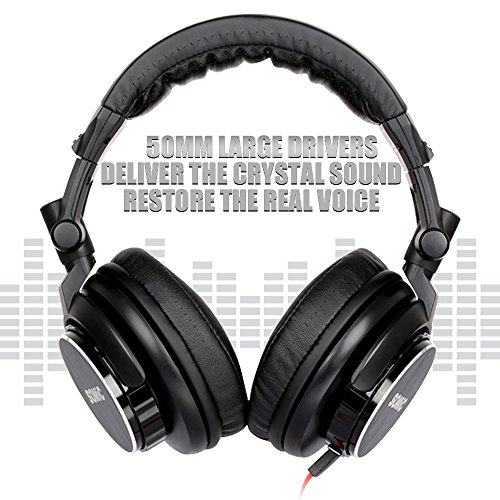 Somic-MM185-Noise-CancellingBassHiFi-Monitor-headphoneOver-EarMusic-DJ-HeadphoneFoldable-Stereo-Sound3565-MM-plug