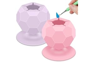 HYDREAM Suctioned Vinyl Weeding Scrap Collector, Silicone Suction Cups for Vinyl Disposing, Craft Weeding Tools Holder Set Kit for Vinyls Weeder, Crafters (Pink+Purple)