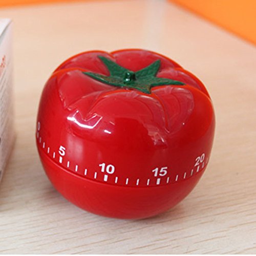 Demiawaking 1-60min 360 Grad Mode Niedlich Indoor Tomate Form Mechanische Countdown-Timer - 2