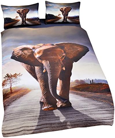 Bedding Duvet Cover Sets Animal 3D Print Home Textile Quilt Cover, Polyester Breathable quilt-sets 3pcs (1 Duvet Cover + 2 Pillow Shams),Full203cmx228cm