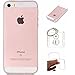Produktbild Hülle iPhone 5S/5/SE Hülle Soft Flex Transparent Silikon TPU Handyhülle Schutzhülle für iPhone 5S/5, iPhone SE Case Cover - Crystal Clear + Schlüsselanhänger (P) (1)