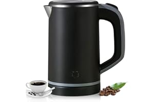 LATAFA 800ml Kettles Electric Travel Compact Travel Electric Kettles Cordless Fast Boil Quiet Electric Kettles Auto Shut-Off & Boil-Dry Protection Ideal for Home, Office, Hotel (Black)