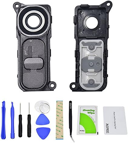 Back Rear Camera Glass Lens Ring Cover Bracket Set incl. Bezel / Frame Holder and 2 x Screws For LG G4 H810 H811 H812 H815 H815TR H815T H815P LS991 VS986 US99(Black)