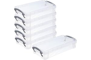 Sumnacon 6pcs superposable boîte à crayons boîte de rangement pour crayon de couleur(transparent)