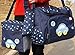 Moolecole - Mummy Bag New Button Baby Changing Mat Bottle Bag 4Pcs (Blue)