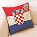 Produktbild Baifeng Kissenbezug, Flagge, Russland (Fifa World Cup/Fußball/Team Nationalflagge, Kissen, Kissenbezug für Sofa, Zuhause, Schlafzimmer, Dekoration (Kroatien)