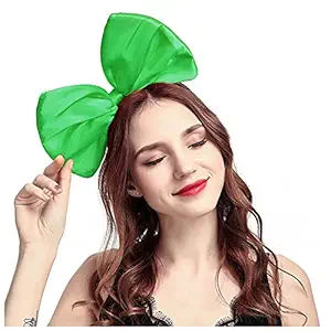 Headband Big Bow Hair Hoop Party Decoration Headdress Cosplay Costume Headwear Halloween Makeup Handmade Headpiece Hair Band Elastic
