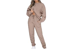 TYHONEYS Women Tracksuits Casual 2 Piece Sportwear Outfits Long Sleeve Loose Tops Skinny Round Neck Long Pants Sets Sweatshirts Suits Plus Size