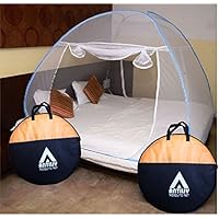 Antiliy Blue Double Bed Mosquito Net
