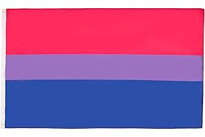 AZ FLAG - Bandera Arco Iris Bisexual - 90x60 cm - Bandera Bisexual – Rainbow 100% Poliéster con Ojales de Metal Integrados - 50g - Colores Vivos Y Resistente A La Decoloración