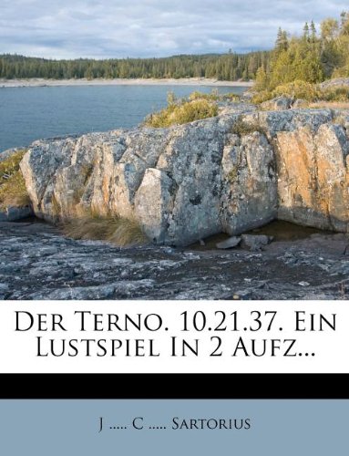 Preisvergleich Produktbild Der Terno. 10.21.37. Ein Lustspiel in 2 Aufzuegen