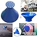 Produktbild TianranRT Kratzen A Runde Magie Kegelform Windschutzscheibe Eis Schaber Schnee Schaufel Werkzeug+Trichter (Blau)