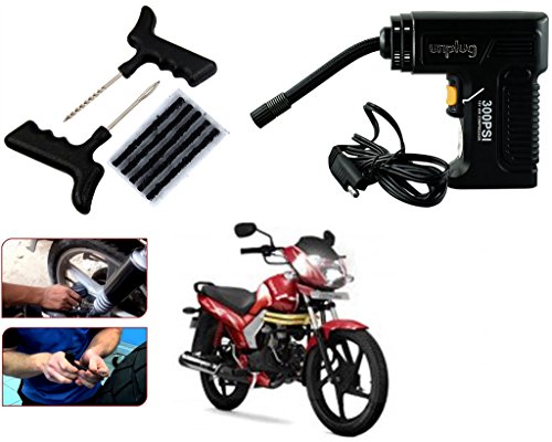 Unplug Clip Terminal Inflator For Car /Bike/Motorcycle/Scooty With Puncture Repair Kit -UNP TIF00B410 (Black)with 1 Year Warranty For - Mahindra Centuro RS.1449 (34.00% Off) - Amazon