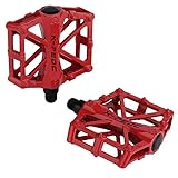 TXJ Cuscinetto a sfere pedali per City/bici della strada/scatto fisso bicicletta/mountain bike (MTB) (rosso), 2 pezzi