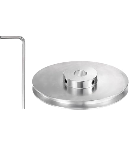 Produktbild von Sourcing Map Einzelrillen-Riemenscheibe – 40 Mm Außen-Ø, 10 Mm Bohrung, Alulegierung, Für 6 Mm PU-Rundriemen