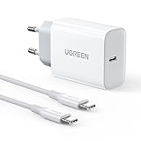 UGREEN 30W Caricatore USB C con 2 Metri Cavo USB C Incluso per Google Pixel 7/6a, Caricavo USB C, Caricabatterie USB C, Compa