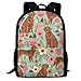 Produktbild Golden Retriever Fabric - Roter Golden Retriever Dogs Design niedlicher Hundegewebe - Mint_799 Reise-Laptop-Rucksack, extra großer College-Student-Rucksack für Männer und Frauen  Klassischer Rucksack