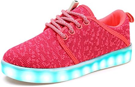 Led Shoe,Nasonberg Boy Girl LED light Up Shoe 7 color USB Charging Luminous Flashing Sneaker
