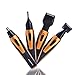 BEARS VS BABIES 4 in 1 Nose Hair Trimmer, Rechargeable&Water Resistant Ear Hair Clipper, Premium Quality Stainless Steel Nose, Ear and Facial Hair Trimmer Gold