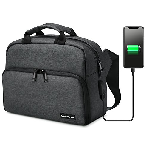 Koolertron Sac d'épaule étanche avec Port USB Externe pour Appareil Photo Reflex Numérique DSLR O Koolertron Sac d'épaule étanche avec Port USB Externe pour Appareil Photo Reflex Numérique DSLR O