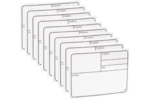 ADAMHALLHARDWARE 10 x Adam Hall 88001 Tour Label, selbstklebend weiß 177 x 127 mm - Beschriftungs Produktions Schild, Pruduction Plate Tourlabel Tourlable