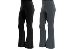 KAKU NANU Leggins Bambina 5-12 Anni Estivi Sportivi Palestra Yoga Leggings