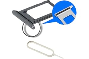 MMOBIEL SIM Kartenhalter Kompatibel mit iPhone XS - 5.8 inch - 2018 - SIM Card Tray Schlitten - Inkl. Gummidichtung und SIM Pin - Grau