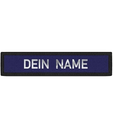 Personalisiertes Feuerwehr Patch QRS Komplex - 2,5x12,5 Cm Mit Klett