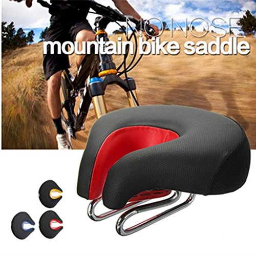 OUTERDO Neu Fahrradsattel Ohne Nase MTB Mountainbike Sattel Cityradsättel Innovatives Design Für Damen Und Herren 200x180mm - 7