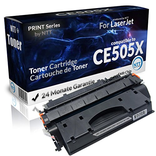N.T.T.® 2x Kompatibel zu Toner kompatibel zu HP CE505X 505X Laserjet P 2053 2054 2055 2056 2057 D DN X schwarz / Black