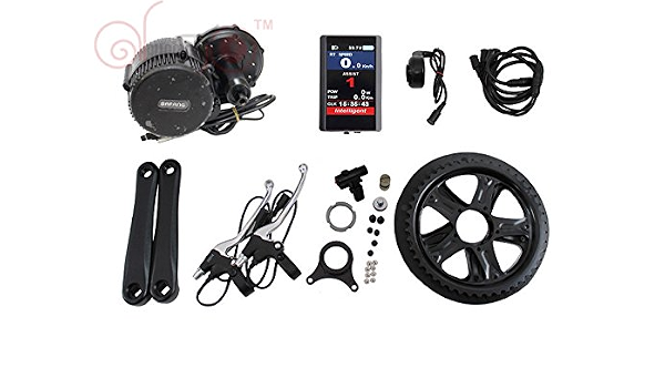8FUN 36V 500W for Bafang E-Bike Electric Bicycle Mid-Drive Motor Conversion Kits  BBS02 with LCD-TFT850C Display : Amazon.it: Sport e tempo libero