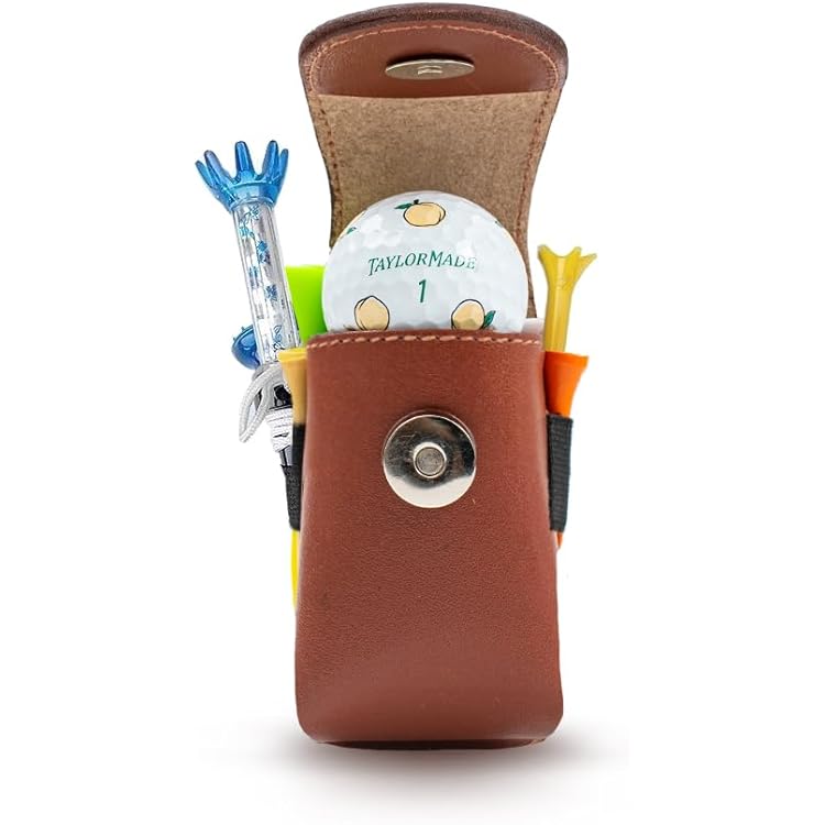 GolfBasic Leather Ball Pouch (Navy) : Amazon.in: Sports, Fitness