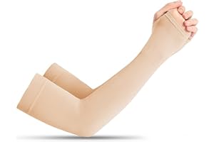 YCYUYK Skin Protector Sleeves Tear Bruise Protective Arm Sleeve for Arms Wrists Thin Skin from Abrasions Tear Bruise Sun Exposure, beige